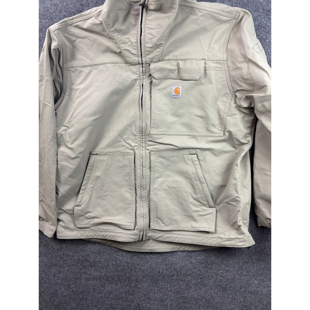 Carhartt Super Dux Jacket Mens XL Tan Rain Defender‎ Relaxed Fit OJ5342-M